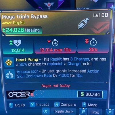 Borderlands 4 LVL 60 MEGA TRIPLE BYPASS ACCELERATOR COOLDOWN All PLATFORMS