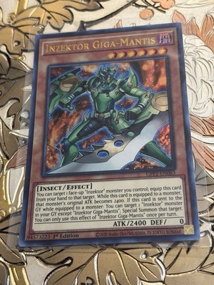 Yugioh Card Inzektor Giga-Mantis GFP2-EN063 Ultra Rare 1st Edition