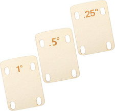Guitar Neck Shims 3Pcs Solid Maple Wood Neck Shim Protection Wooden Bolt