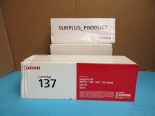 GENUINE CANON 9435B001, 137 BLACK TONER for MF210 SERIES, LBP151-DAMAGED BOX
