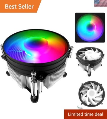 TW-8 95W RGB LED CPU Cooler - Aluminum & Copper Heatsink for Intel i3/i5/i7/i9