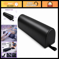 3/4 Round Massage Bolster Pillow 22"x7" for Spa, Therapy Chiropractic Support