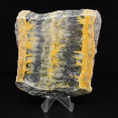 Indonesien Bumblebee Jaspis: breite ästhetische Platte 135gr 90mm Indonesien