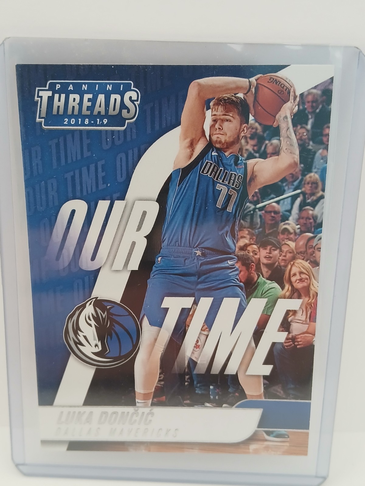 2018-19 Panini Threads Luka Doncic Our Time Rookie Year Insert #15