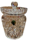 Waterford Cut Crystal Lismore Biscuit Barrel Covered Jar With Lid Vintage