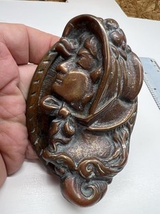 VICTORIAN LADY CAST DOOR KNOCKER