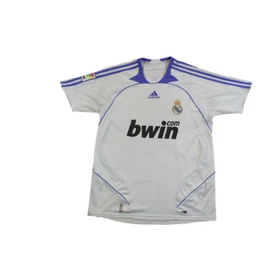 Maillot de football rétro domicile Real Madrid CF N°10 ROBINHO 2007-2008 - Photo 1/4