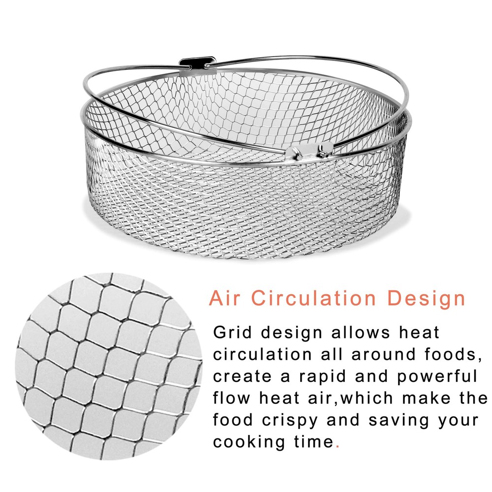Instant Pot 6-8Qt Air Fryer Basket & Steamer Accessory Instant Pot 6-8Qt Air Fryer Basket & Steamer Accessory