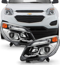 - for 2016-2017 Chevy Equinox Chrome Housing OE Style Projector Headlights Headl