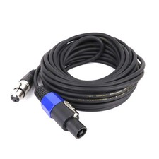 1 Pack 50 Feet Speakon to XLR Cable, Speakon Male to 3 Pin XLR Female Microph...