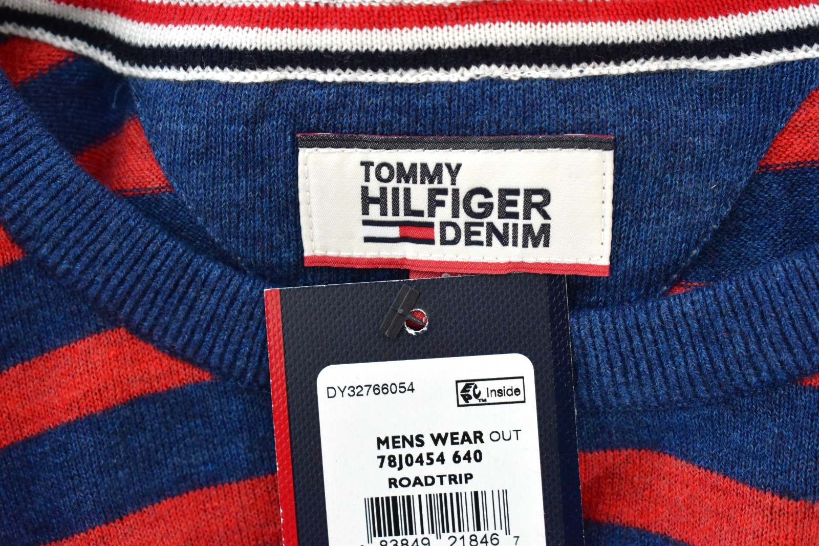 Men's Tommy Hilfiger Stripe Sweater - Casual Long Sleeve Small image 9