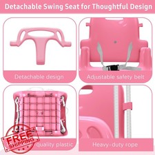 Pink 2in1 Toddler Baby Swing Jumper Foldable Indoor Outdoor