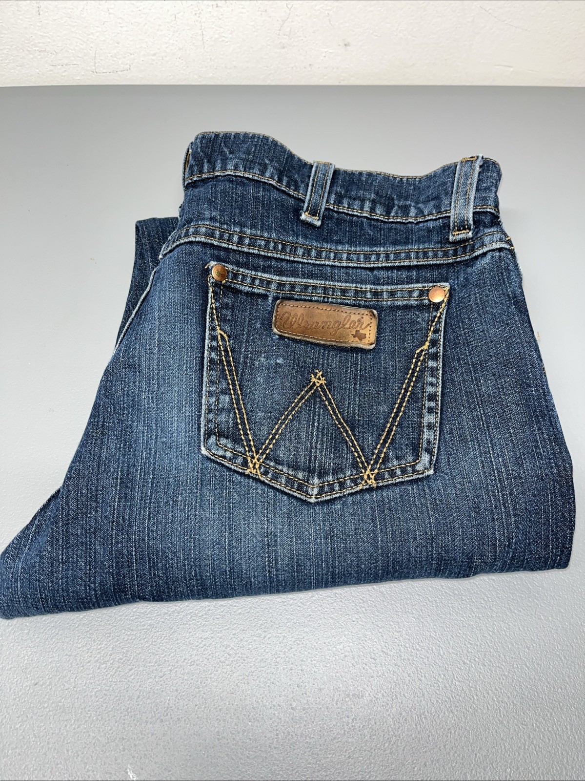 Texas Cotton Made In Usa Mens 36x32 Straight Leather Patch