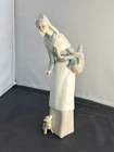 Lladró Shepherdess with Dog Porcelain Figurine #1034 Valencia Spain