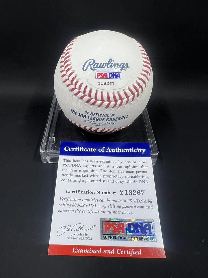 Barry Larkin Signed Rawlings ROMLB Baseball PSA/DNA Cincinnati Reds - Image 2 of 2