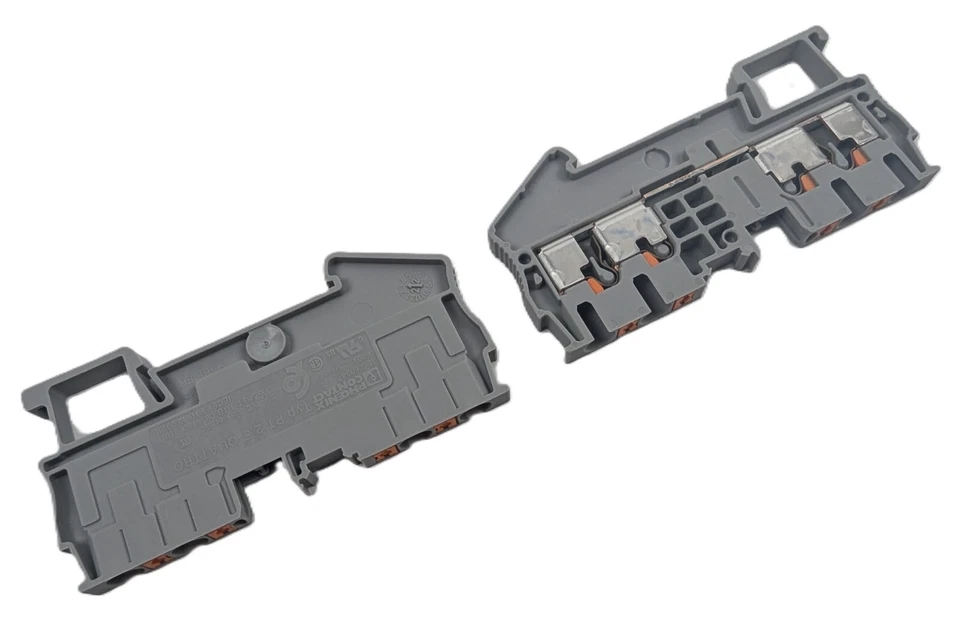 51 Phoenix Contact 3209578 Terminal Block Feed Through 4 Position Gray 12-26 AWG - Image 2 of 4