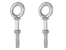 3/4" x 12" Shouldered Eye Bolts Forged Rigging Anchor Point - Pack of 2