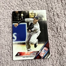 2016 Topps Update  Aaron Hicks #US102 New York Yankees