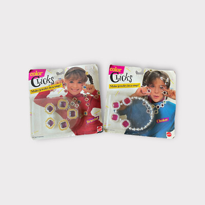 Color Clicks Choker and Bracelet Mattel 1986 New Dress Up Lot