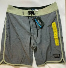 NWT 54 SALT LIFE SLX-QD Swim Boardshorts SLM414 Gray / Green
