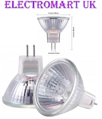 2 X MR11 GU4 10W HALOGEN 12V GLASFASER WEIHNACHTEN WEIHNACHTSBAUM LAVALAMPE GLÜHBIRNE