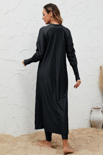 Muslim Women Burkini Modest Bathing Swimwear Long Tops Pants Hijab Set Beachwear - Picture 7 of 11