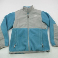 North Face Jacket Girls XL Fleece Long Sleeve Hiking Full Zip Pockets Outdoors
