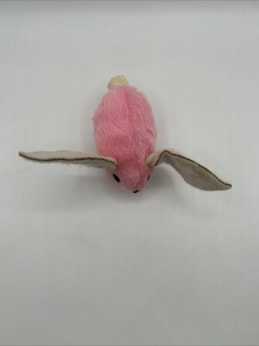 Vintage seltene Sheram Industries Ohio Bean Boys rosa Maus mit großen Ohren Stofftier Plüschtier - Bild 2 von 16