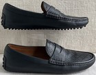 Gucci 255350 Men’s Black Hilary Lux Diamanté Leather Driving Loafers G 9.5 US 10 — photo 4