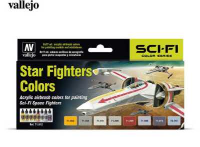 Set De Peintures Acryliques Vallejo Model Air 71612 STAR FIGHTER - 8 Couleurs 17 Ml
