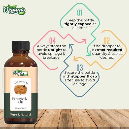 Organic Zing Pure Fenugreek (Trigonella foenum-graecum) Essential Oil 30ml - 第 7/8 張圖片