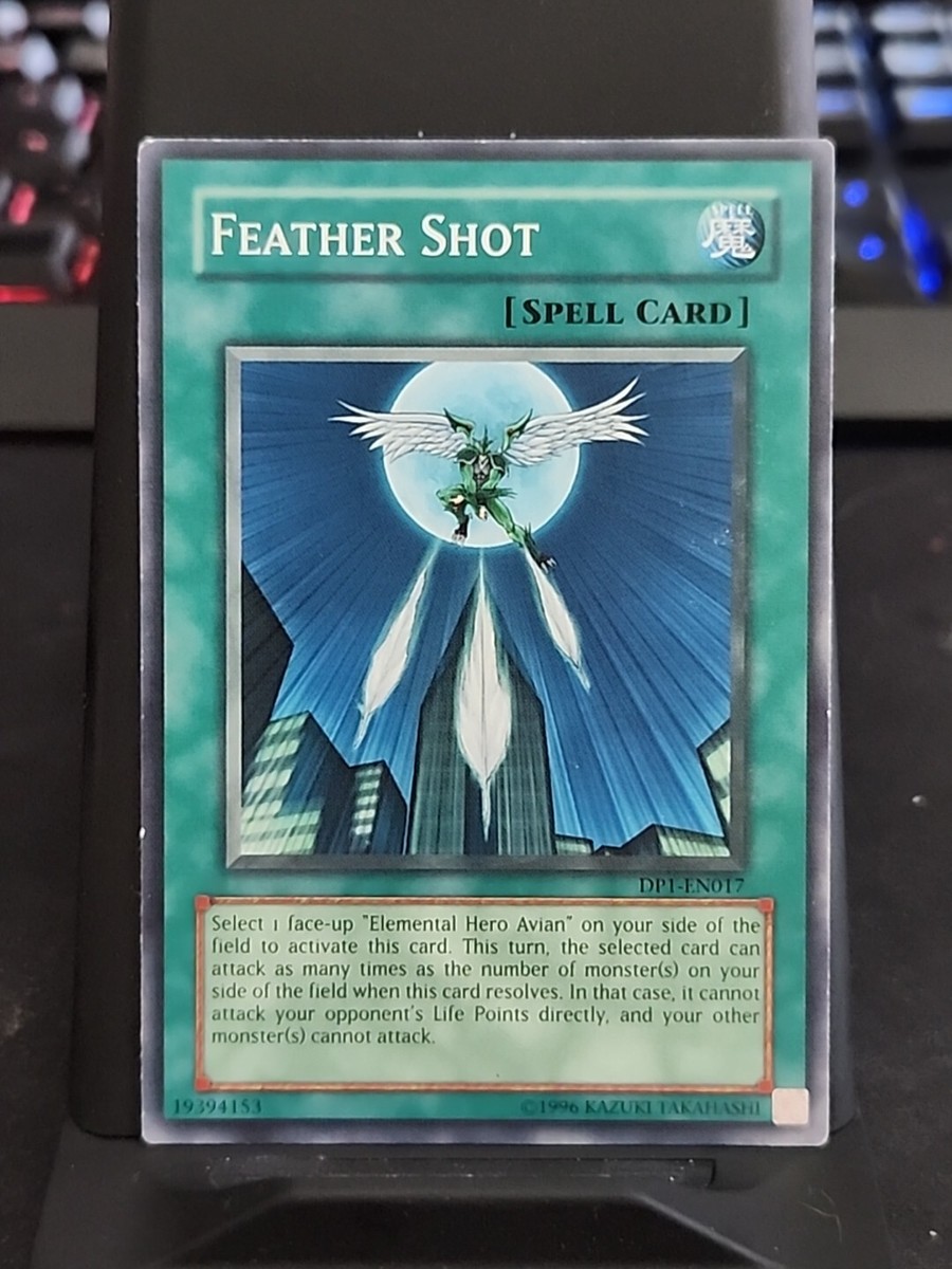 feather shot yugioh card Yu-Gi-Oh! - (DP1-EN017) - Duelist Pack 1 Jaden Yuki - Unlimited Edition Mint / near mint condition trading card Feather Shot | Card Details