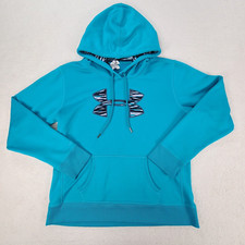 Under Armour Sweater Womens Large Blue UA Storm Hoodie Pullover Hooded Ladies
