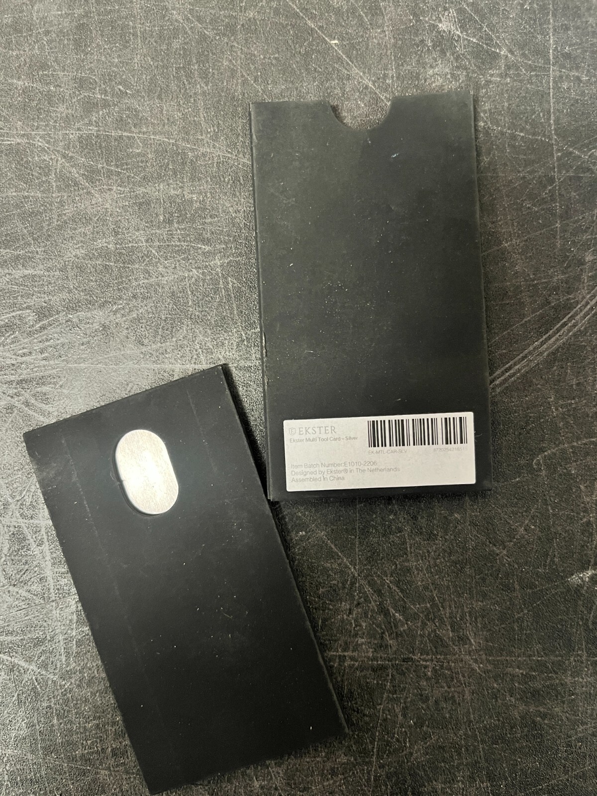 Ekster Stainless Steel 8-in-1 Tool Card Silver – Compact Multi-Tool