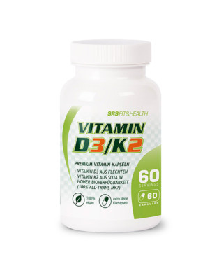 Vitamin D3/K2 - 60 Kapseln - SRS Nutrition
