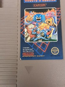 Vintage Ghosts N Goblins NES Game Cartridge 