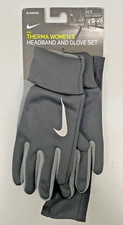 Nike Women's Therma Headband and Gloves Running Set Reflective Size XS/S Black