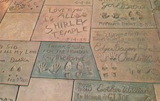 Postcard Footprints Of The Stars Movie Stars Shirley Temple Grauman's Chinese