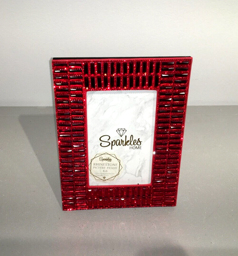SPARKLES RHINESTONE PICTURE FRAME RED RHINESTONES 4