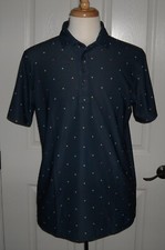 NWT G/Fore Men's Golf Short Sleeve "Stars" Polo Shirt Size L Color Twilight 120