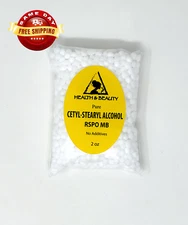 CETYL - STEARYL ALCOHOL - RSPO MB  by H&B Oils Center BEADS 100% PURE 2 OZ