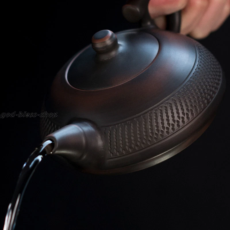 China JianShui Tetera de Cerámica Púrpura Creativa Hecha a Mano Olla Xishi Bola Infusor Foto 4 de 4