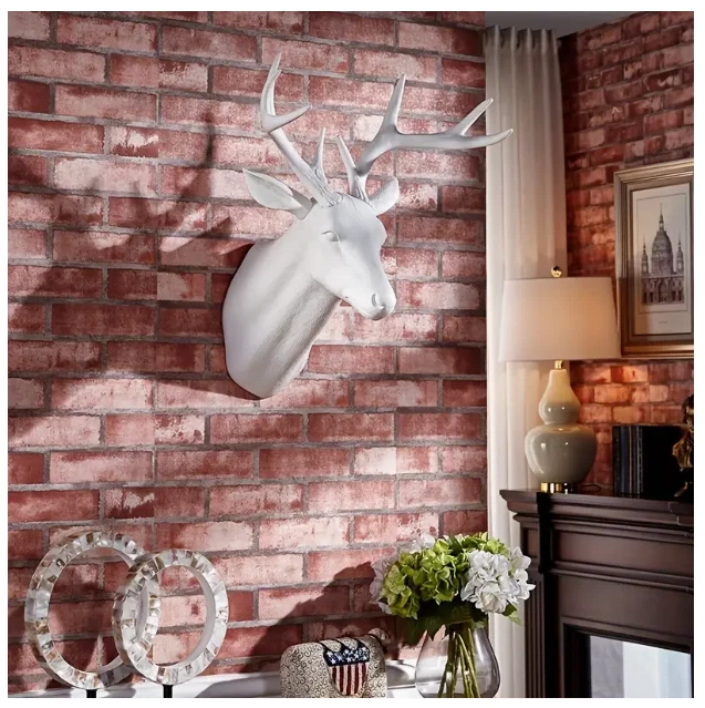 XXL Hirschgeweih Hirschkopf Wand Deko Jagd Geweih Skulptur Wand Dekoration - Bild 2 von 4