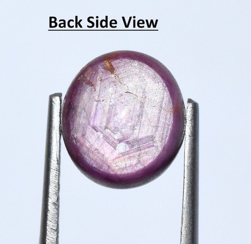 Original Natural Star Red Ruby Six Rays Oval 8 Ct+ Cabochon Oval Gemstone. - Picture 8 of 8