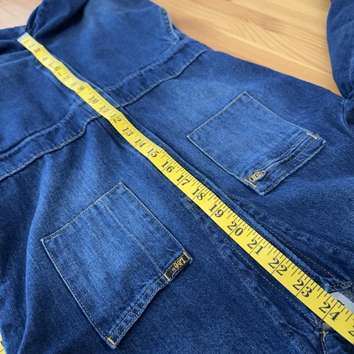 LEE Union-Alls Women XS Denim Jumpsuit Coverall Zip Utility Workwear VTG Modern - 第 10/20 張圖片