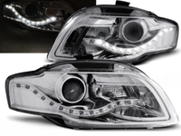 Scheinwerfer Paar Audi A4 B7 04-08 Daylight LED Chrom