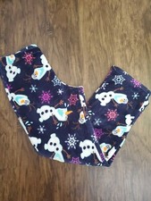 Disney Olaf Pajamas Bottoms Pants Women 8-10 EUC