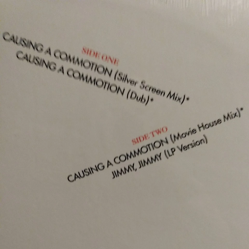 Madonna--Causing A Commotion 12" Maxi Single 33 RPM Who's That Girl Sire NEW - Image 3 of 3