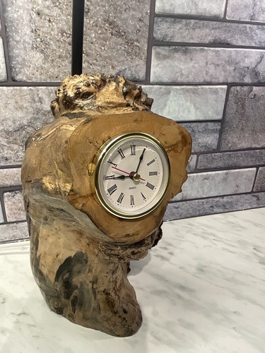 Handmade Driftwood Lamp & Clock Beautiful Art Decorative Rustic Wood: See Video! - Picture 3 of 17