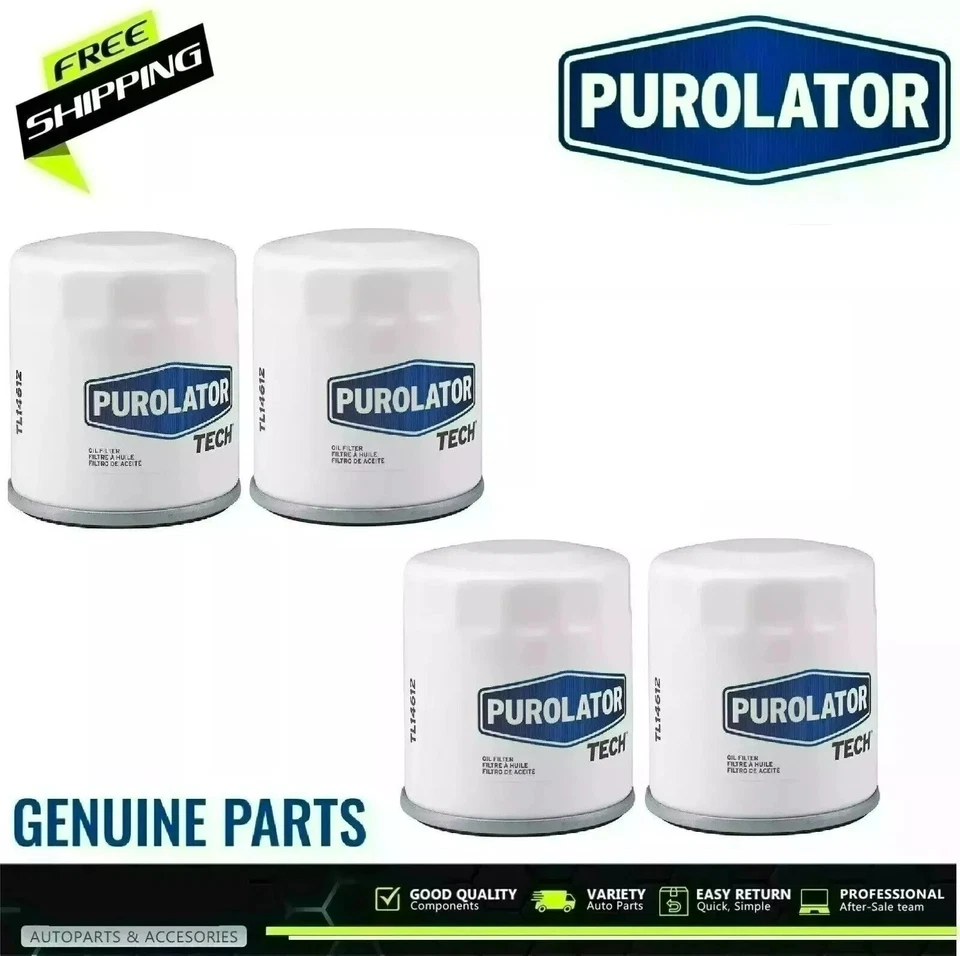 4 Purolator para filtro de aceite Mitsubishi DSM EVO 8 galantos MZ690116 OEM Foto 2 de 4